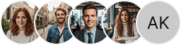 Investor profile avatars displayed across a Mavestitory trading review block